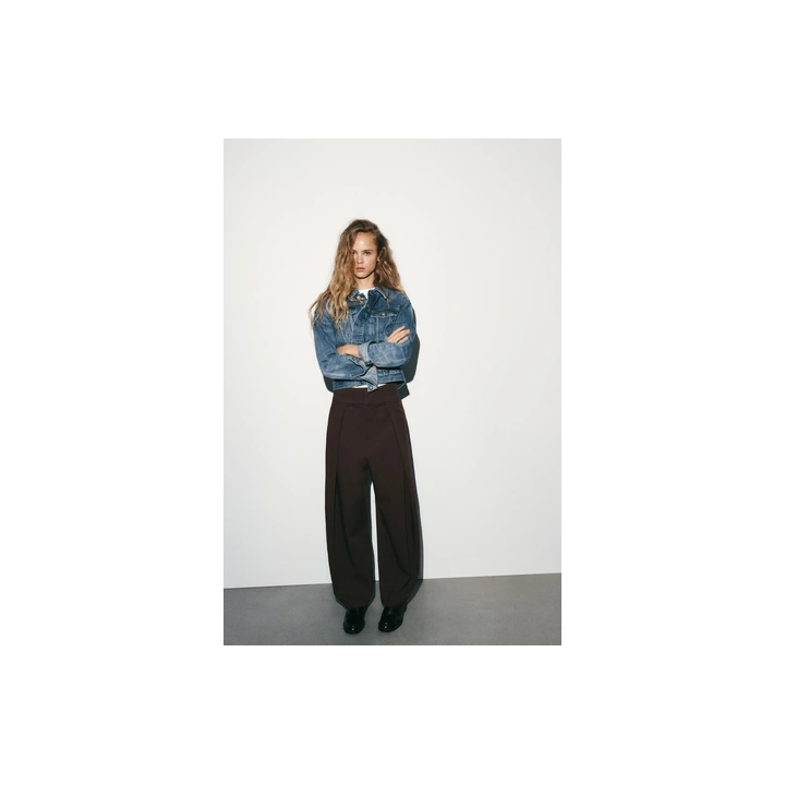 БРЮКИ BALLOON С ЗАЩИПАМИ