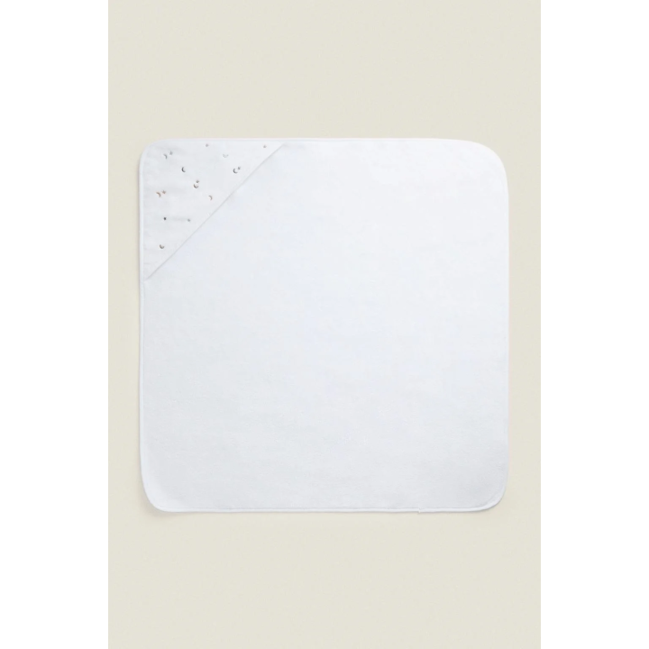 MOON AND STAR HOODED BABY TOWEL