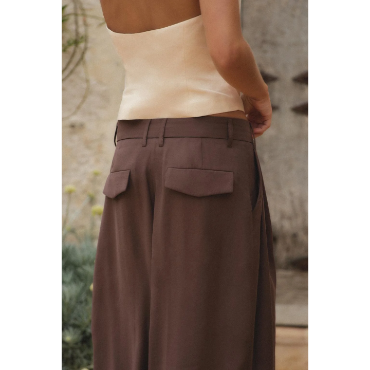 БРЮКИ С ДВОЙНЫМИ ЗАЩИПАМИ И КЛАПАНАМИ