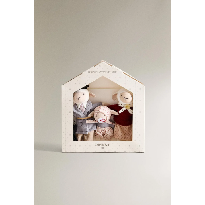 Детский набор мягких игрушек с семьей овечек