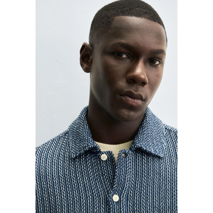 РУБАШКА-ПОЛО ИЗ РЕЛЬЕФНОЙ ТКАНИ