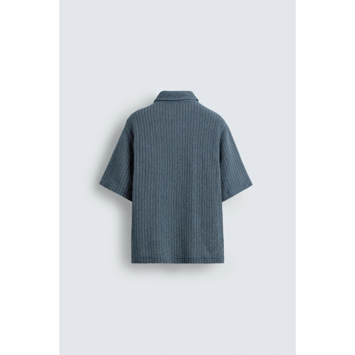 РУБАШКА-ПОЛО ИЗ РЕЛЬЕФНОЙ ТКАНИ