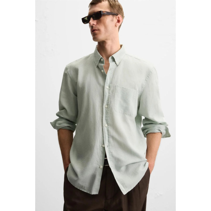 РУБАШКА ИЗ ХЛОПКА И ЛЬНА