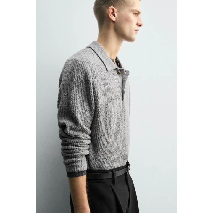 ПОЛО ИЗ ТРИКОТАЖА БУКЛЕ