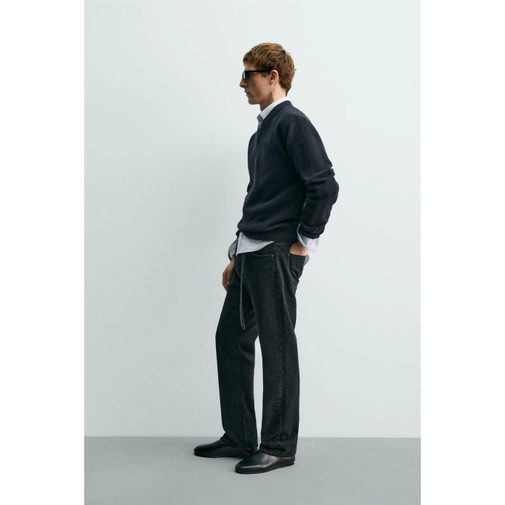 ШЕРСТЯНОЙ СВИТЕР С V-ОБРАЗНЫМ ВЫРЕЗОМ AARON LEVINE X ZARA