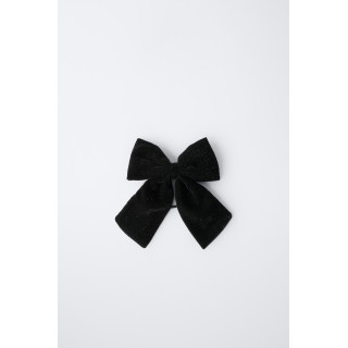 БАРХАТНАЯ РЕЗИНКА ДЛЯ ВОЛОС С БЛЕСТЯЩИМИ БАНТАМИ