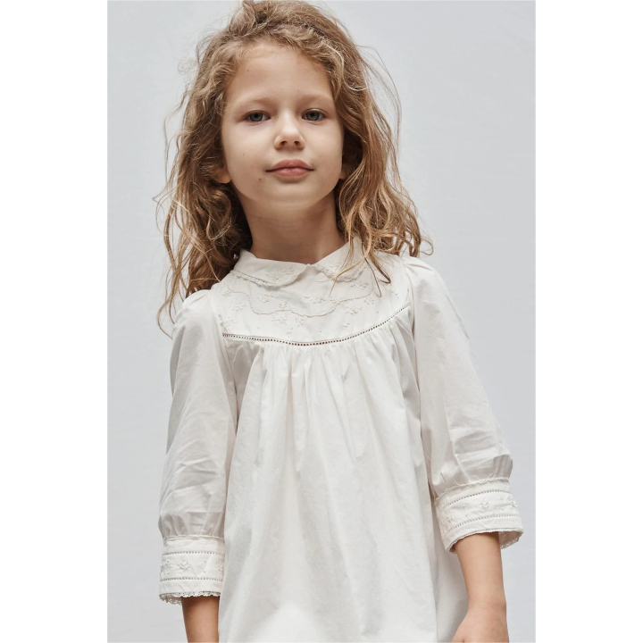 Платье limited edition embroidered flower из поплина