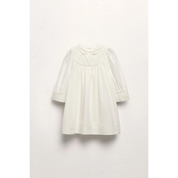 Платье limited edition embroidered flower из поплина