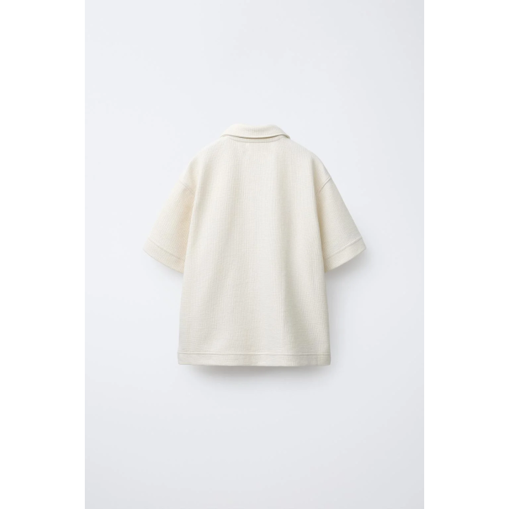 РУБАШКА ИЗ РЕЛЬЕФНОГО ТРИКОТАЖА