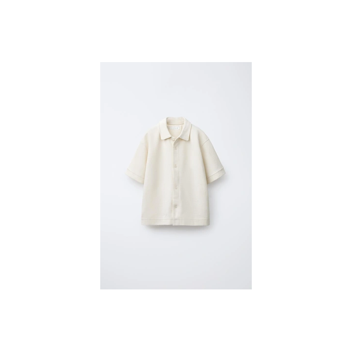 РУБАШКА ИЗ РЕЛЬЕФНОГО ТРИКОТАЖА