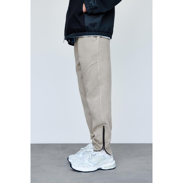 БРЮКИ-ДЖОГГЕРЫ С МОЛНИЯМИ