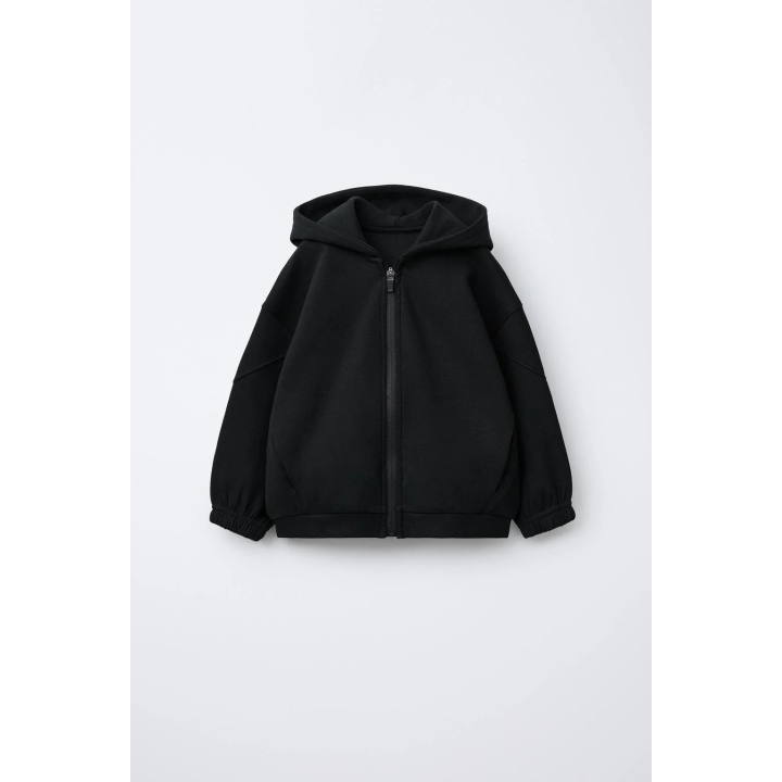 ТОЛСТОВКА INTERLOCK С КАПЮШОНОМ, МОЛНИЕЙ И ЛОГОТИПОМ