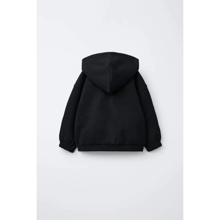 ТОЛСТОВКА INTERLOCK С КАПЮШОНОМ, МОЛНИЕЙ И ЛОГОТИПОМ