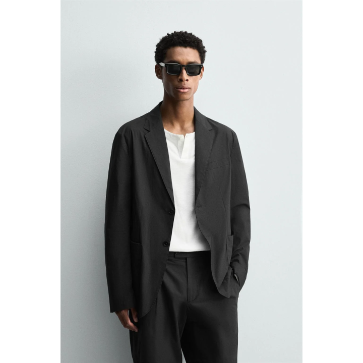 КОСТЮМНЫЙ БЛЕЙЗЕР ИЗ ПОПЛИНА