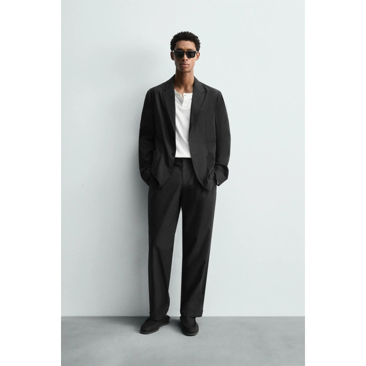 КОСТЮМНЫЙ БЛЕЙЗЕР ИЗ ПОПЛИНА