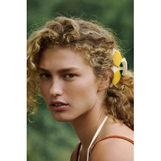 Зажим для волос с лимоном