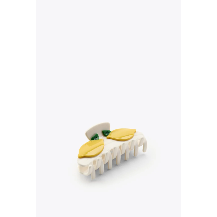 Зажим для волос с лимоном