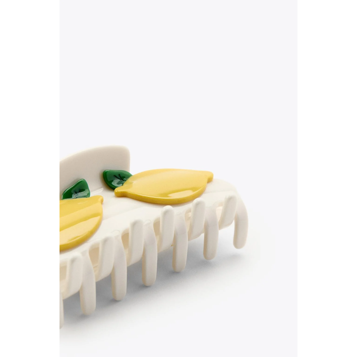 Зажим для волос с лимоном