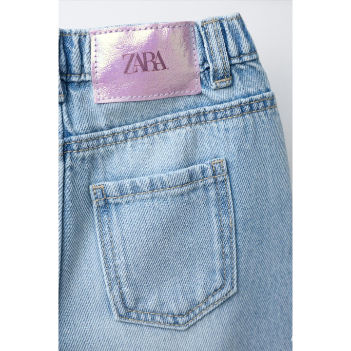 ДЖИНСЫ WIDE LEG С РАЗРЕЗАМИ