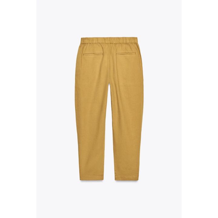 БРЮКИ-ДЖОГГЕРЫ С ЗАСТЕЖКОЙ НА КНОПКУ СНИЗУ