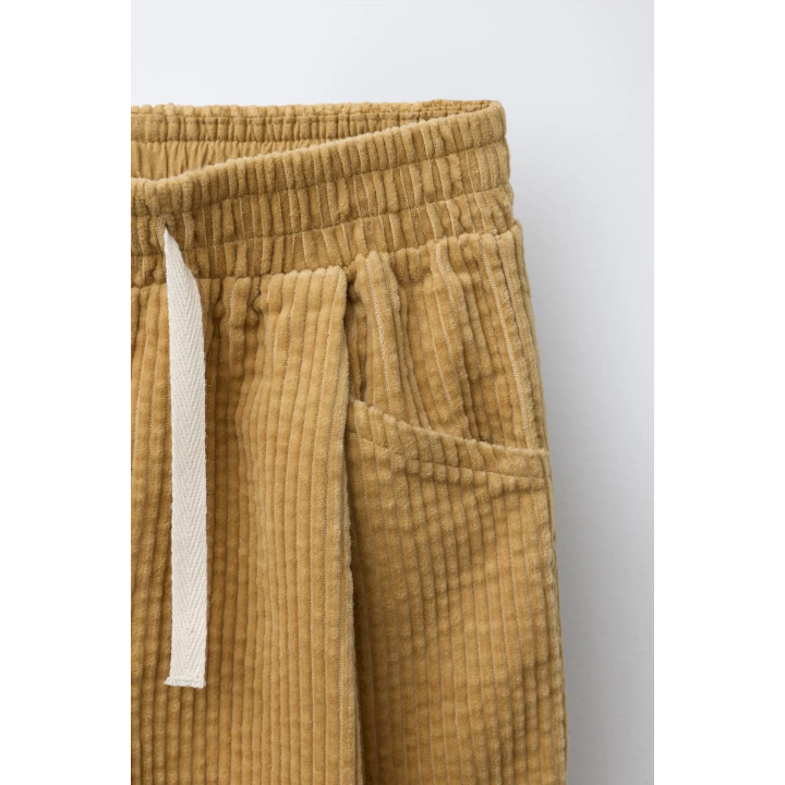 ВЕЛЬВЕТОВЫЕ БРЮКИ-КЮЛОТЫ С КРУЖЕВОМ