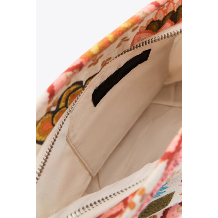 НЕСЕССЕР С ВЫШИВКОЙ И ЦВЕТОЧНЫМ ПРИНТОМ