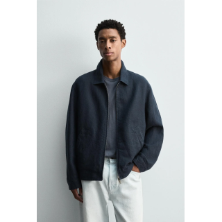 КУРТКА КЛАССИЧЕСКОГО КРОЯ ИЗ 100% ЛЬНА