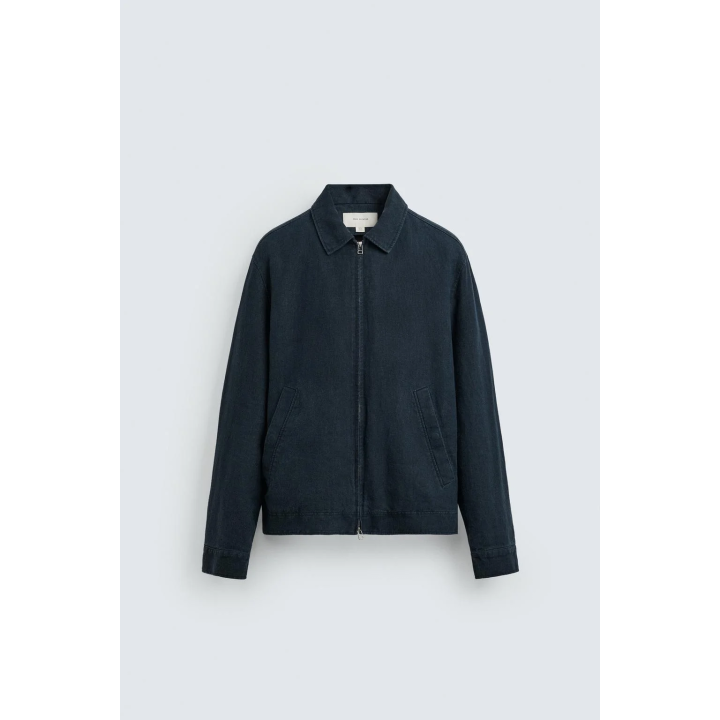 КУРТКА КЛАССИЧЕСКОГО КРОЯ ИЗ 100% ЛЬНА