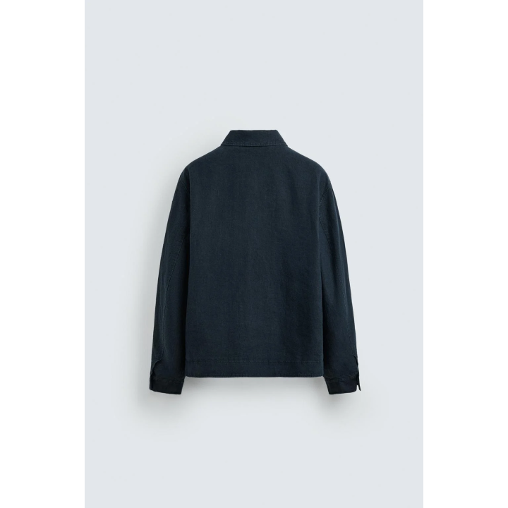 КУРТКА КЛАССИЧЕСКОГО КРОЯ ИЗ 100% ЛЬНА