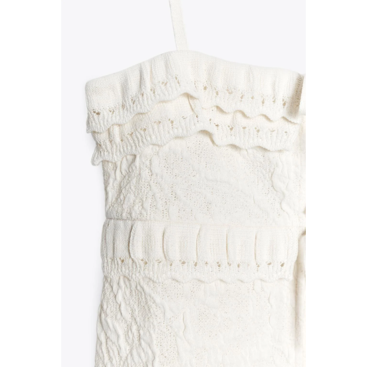 ТРИКОТАЖНЫЙ ТОП С ЖАККАРДОМ