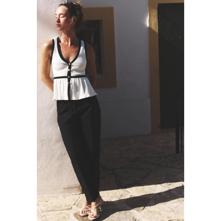 ТОП В РУБЧИК С ПУГОВИЦАМИ