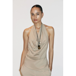 ТОП С ГОРЛОВИНОЙ ХАЛТЕР И ЭФФЕКТОМ ОКРАШИВАНИЯ