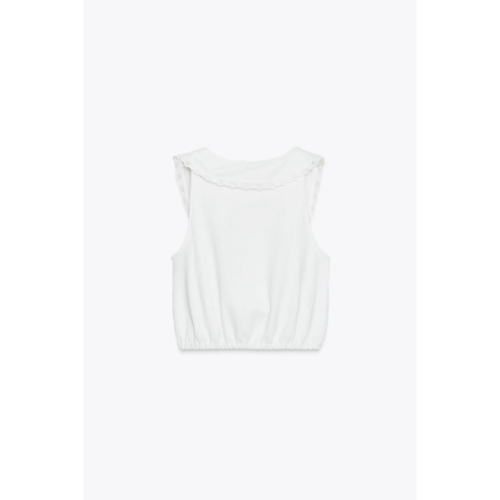 ТОП С ВОРОТНИКОМ И ПУГОВИЦАМИ