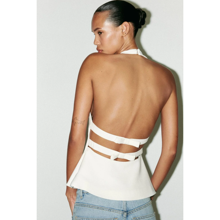 ТОП С ГОРЛОВИНОЙ ХАЛТЕР И БАНТАМИ