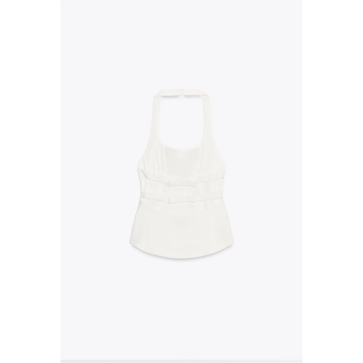 ТОП С ГОРЛОВИНОЙ ХАЛТЕР И БАНТАМИ