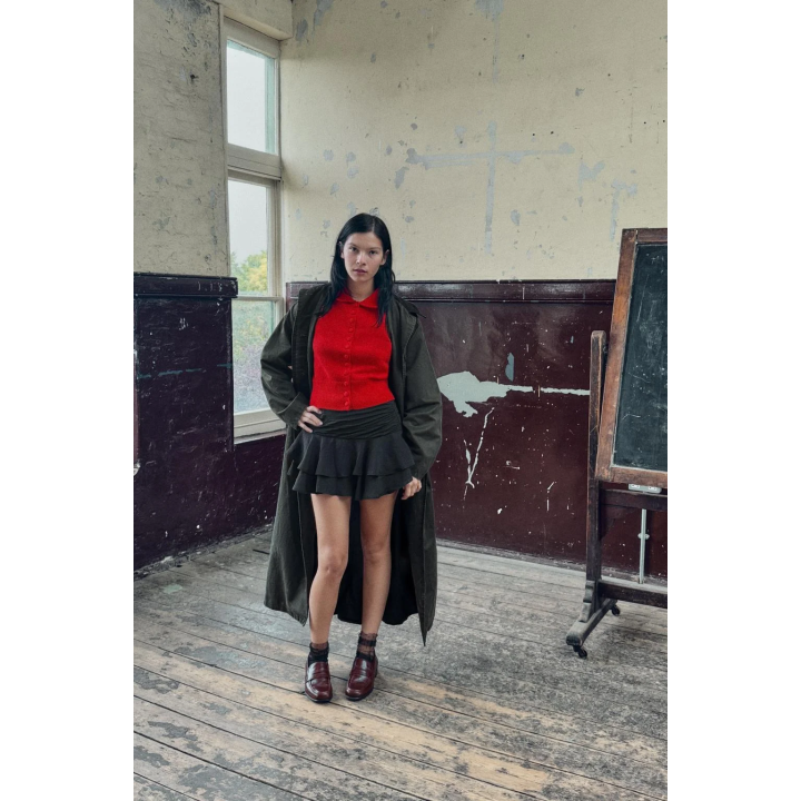 ТОП ИЗ ПОПЛИНА В ПОЛОСКУ С ГОРЛОВИНОЙ ХАЛТЕР