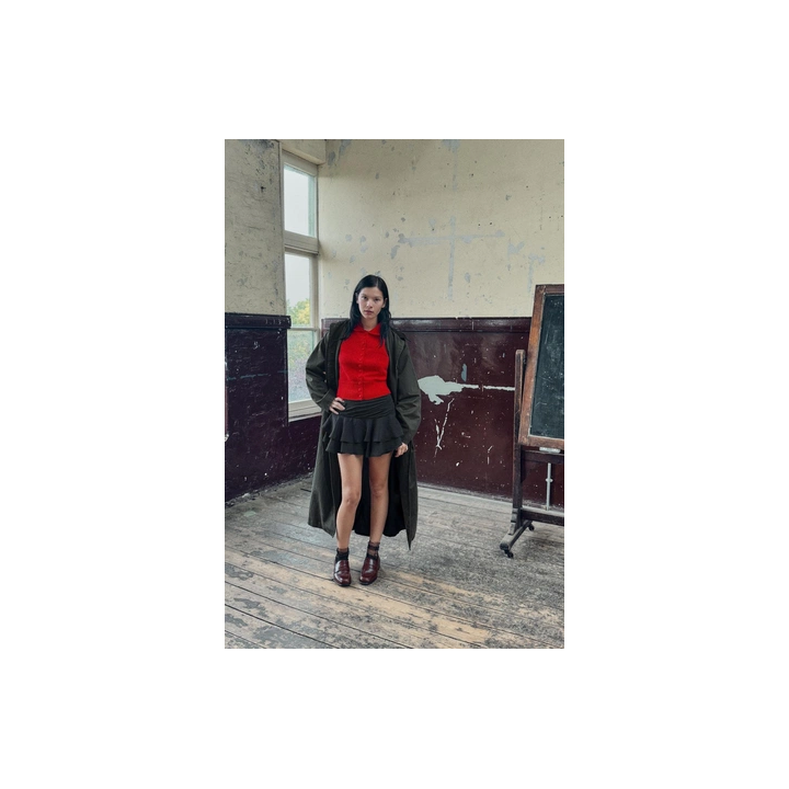 ТОП ИЗ ПОПЛИНА В ПОЛОСКУ С ГОРЛОВИНОЙ ХАЛТЕР