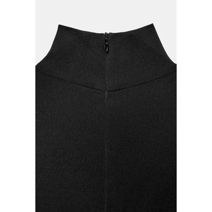 Комбинированный комбинезон объемного кроя