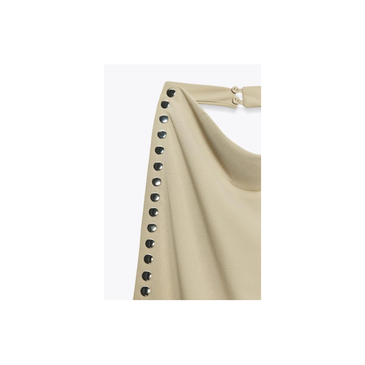 ПЛАТЬЕ ХАЛТЕР С ДЕКОРОМ