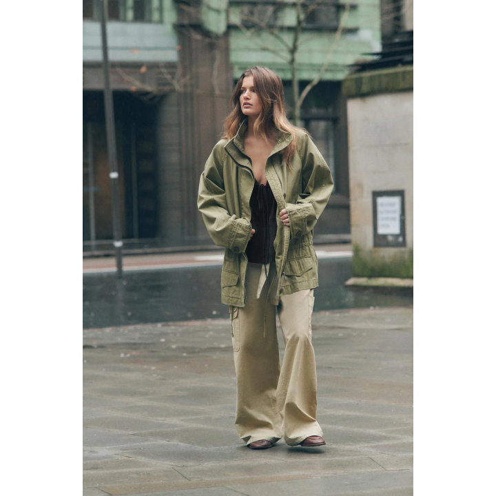 БРЮКИ КАРГО ОБЪЕМНОГО КРОЯ