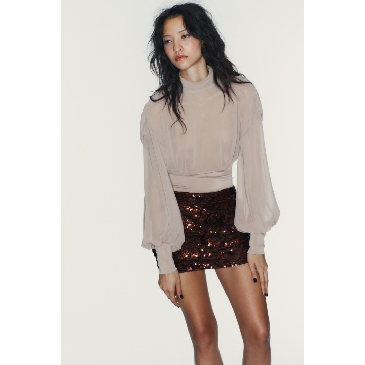 Юбка-мини с пайетками