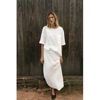 ПЛАТЬЕ МИДИ ИЗ 100% ЛЬНА — ZW COLLECTION