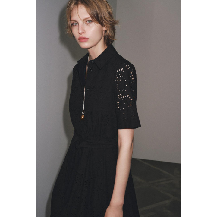 ПЛАТЬЕ-РУБАШКА С ВЫШИВКОЙ — ZW COLLECTION