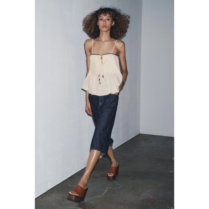 ТОП С КОНТРАСТНОЙ ОТДЕЛКОЙ — ZW COLLECTION