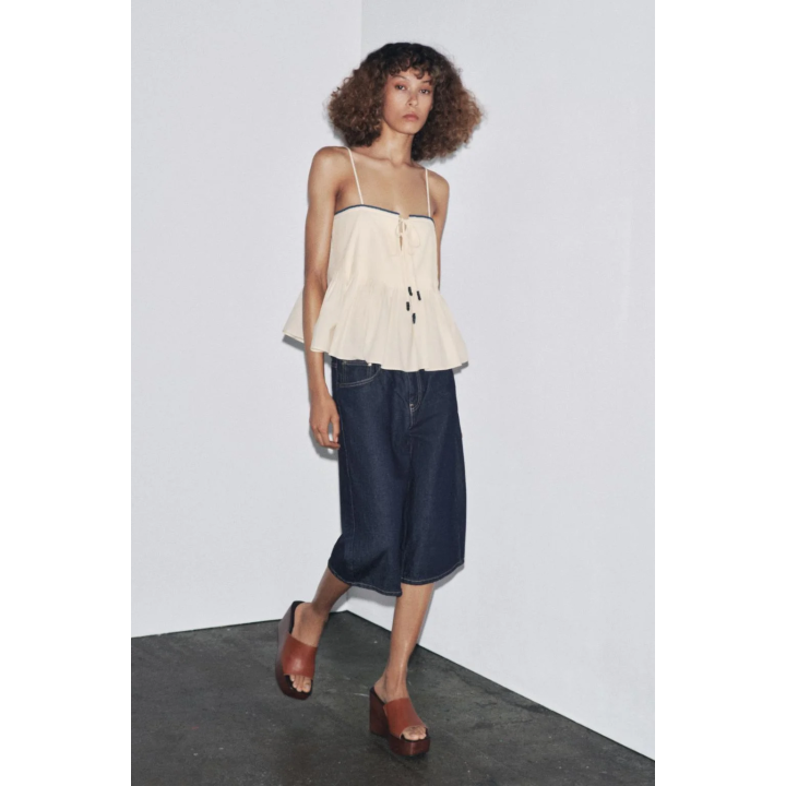 ТОП С КОНТРАСТНОЙ ОТДЕЛКОЙ — ZW COLLECTION