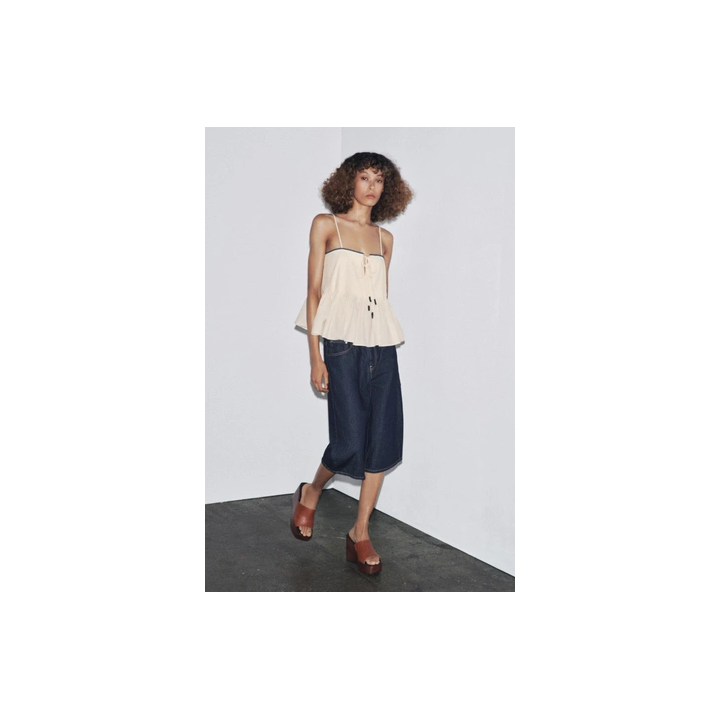 ТОП С КОНТРАСТНОЙ ОТДЕЛКОЙ — ZW COLLECTION