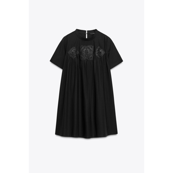КОРОТКОЕ ПЛАТЬЕ С ВЫШИВКОЙ — ZW COLLECTION