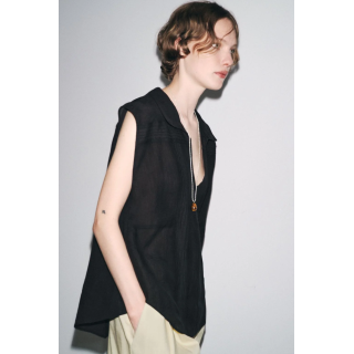 РУБАШКА ИЗ СМЕСИ РАМИ СО СБОРКАМИ — ZW COLLECTION