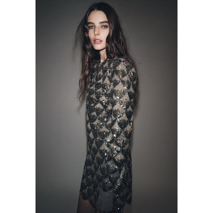 Платье с блестками zw collection