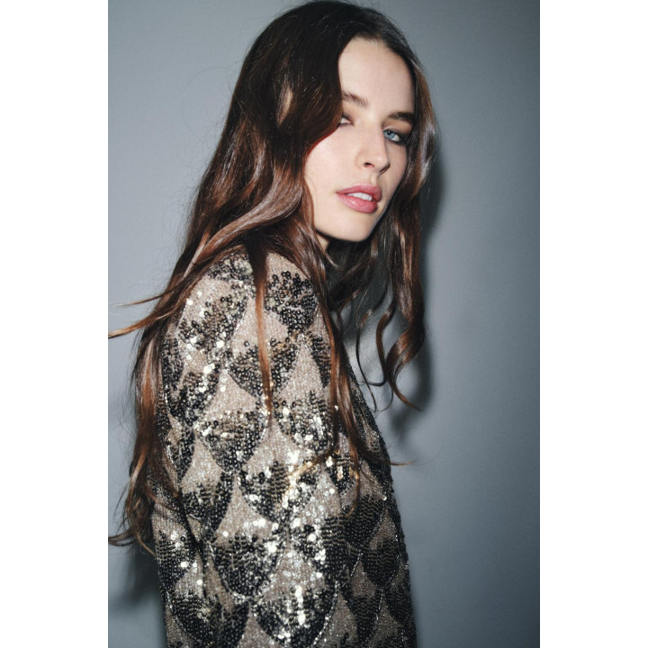 Платье с блестками zw collection